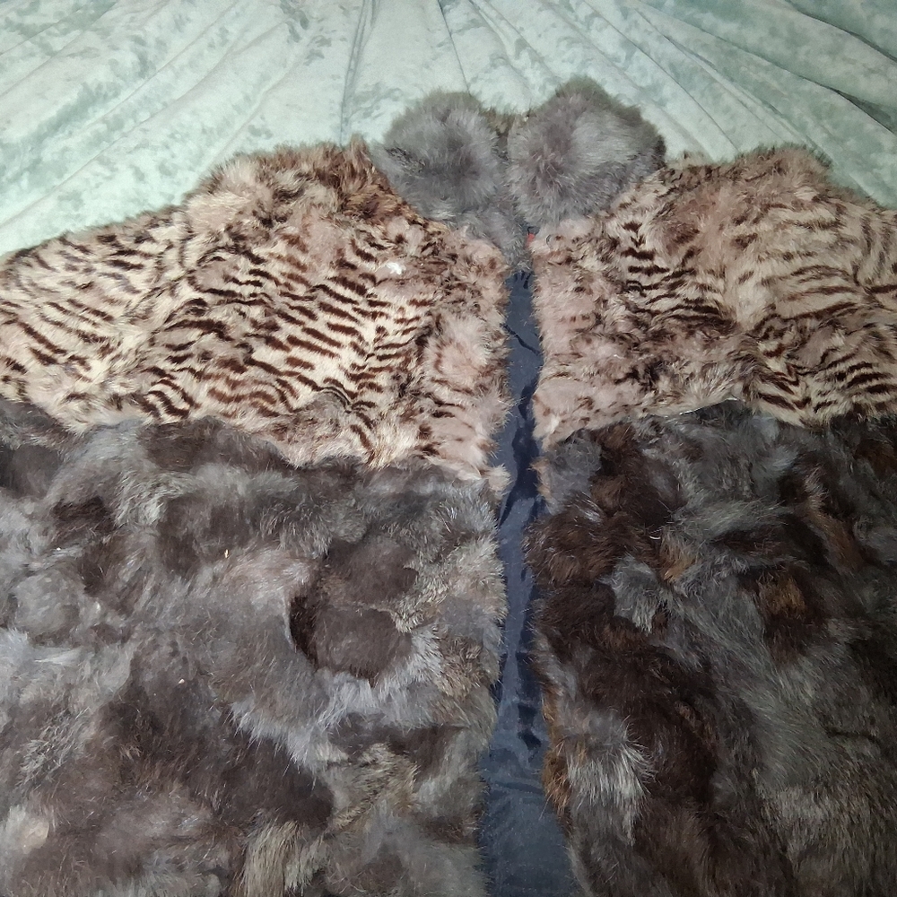MultiColor Dyed Fur Cape